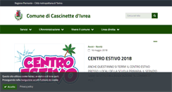 Desktop Screenshot of comune.cascinette.to.it